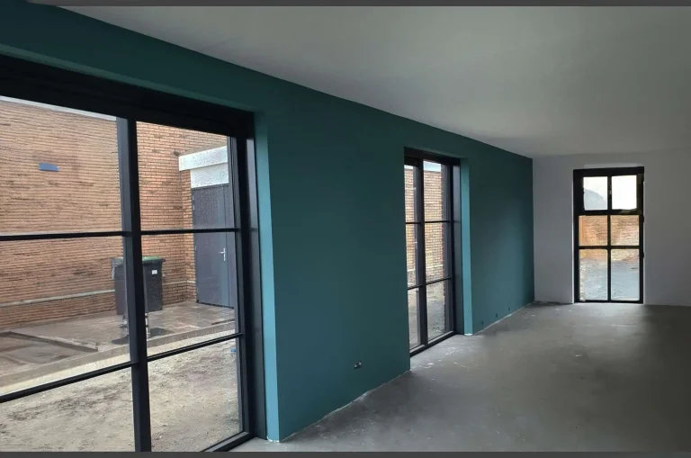 behang resultaat groene muur