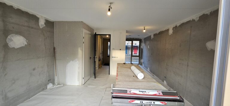 Wandvoorbereiding nieuwbouw
